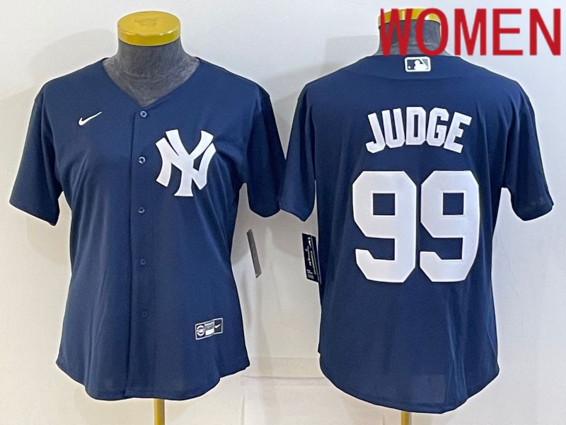 Women New York Yankees 99 Judge Blue Game Nike 2022 MLB Jersey